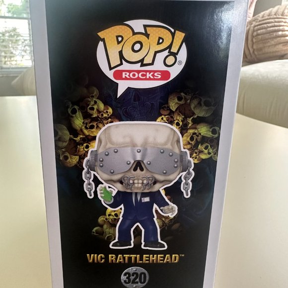 Funko Pop! Rocks: Megadeth - Vic Rattlehead Action Figure, Decor for Office Desk - Picture 4 of 13